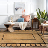 Skotor Living Scalloped Jute Rug