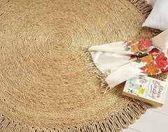 Skotor Living Round Jute Area Rug