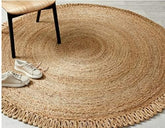 Skotor Living Round Jute Area Rug