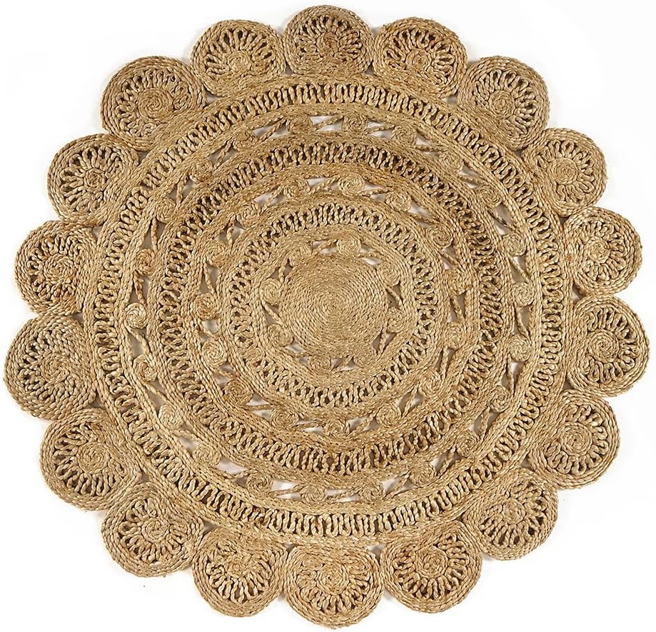 Skotor Living Handwoven  Jute Area Rug