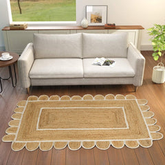 Skotor Living Scalloped Jute Rug