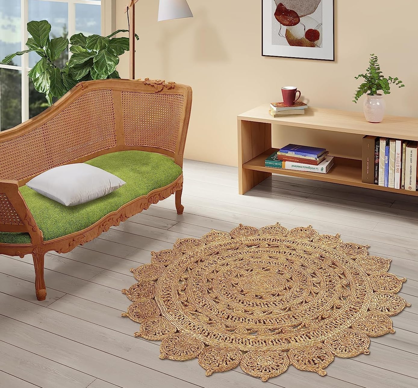 Skotor Living Handwoven  Jute Area Rug