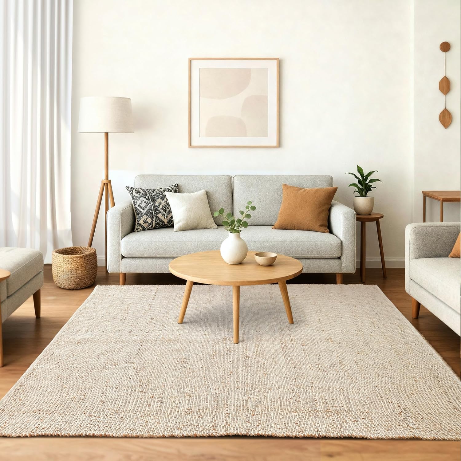 Skotor Living Jute Cotton Area Rug