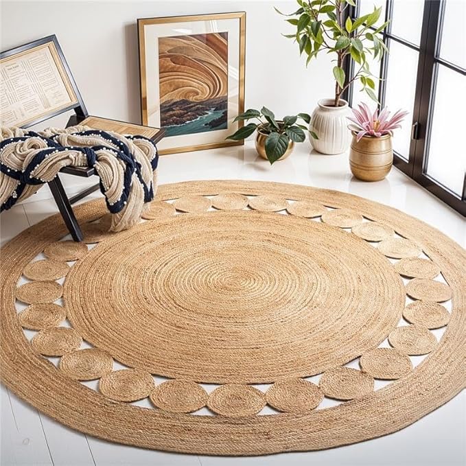 Skotor Living Handwoven  Jute Area Rug