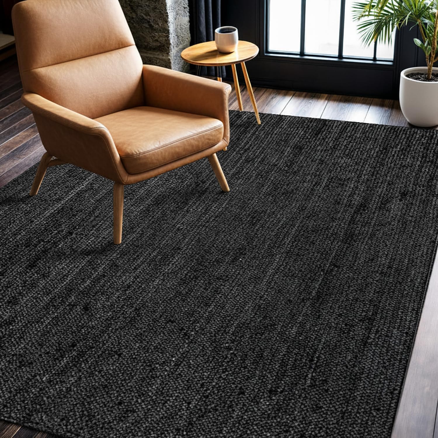 Skotor Living Round jute rug