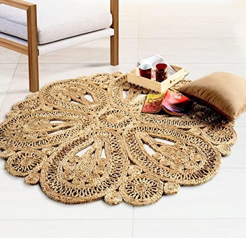 Skotor Living Round Jute Area Rug