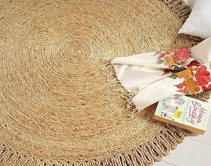 Skotor Living Round Jute Area Rug