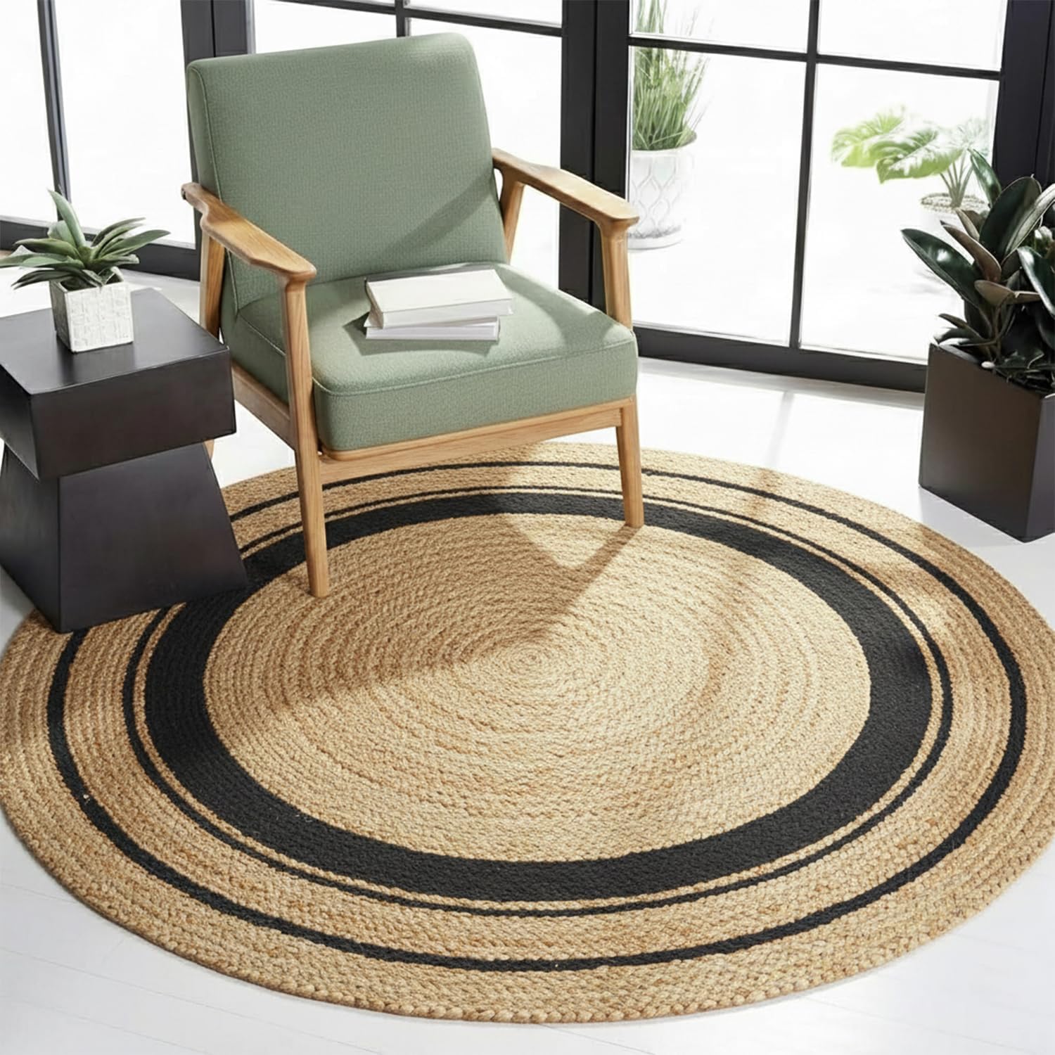 Skotor Living Handwoven  Jute Area Rug