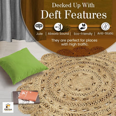 Skotor Living Handwoven  Jute Area Rug