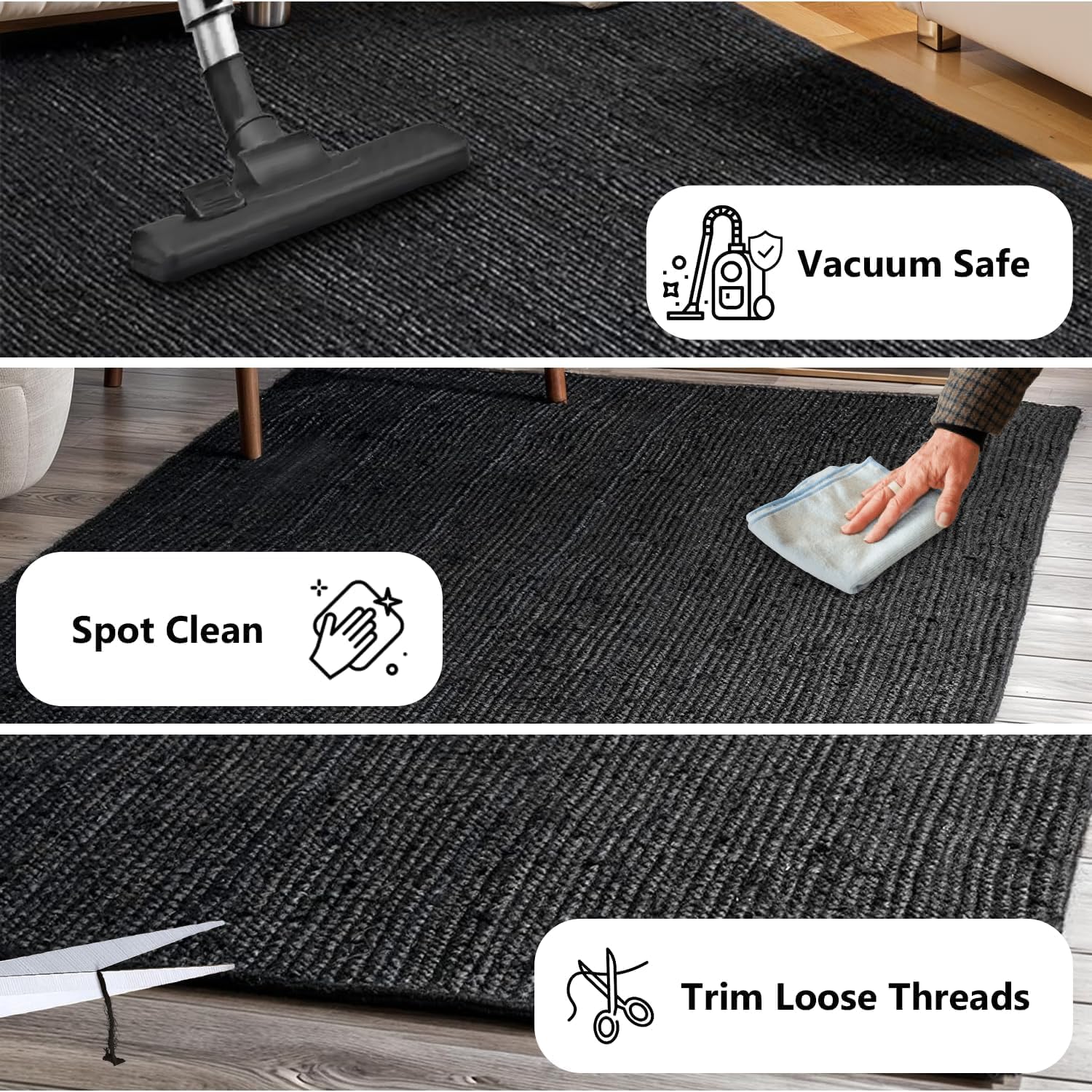Skotor Living Round jute rug