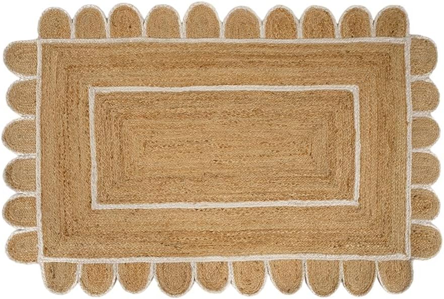 Skotor Living Scalloped Jute Rug