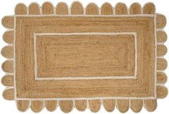 Skotor Living Scalloped Jute Rug