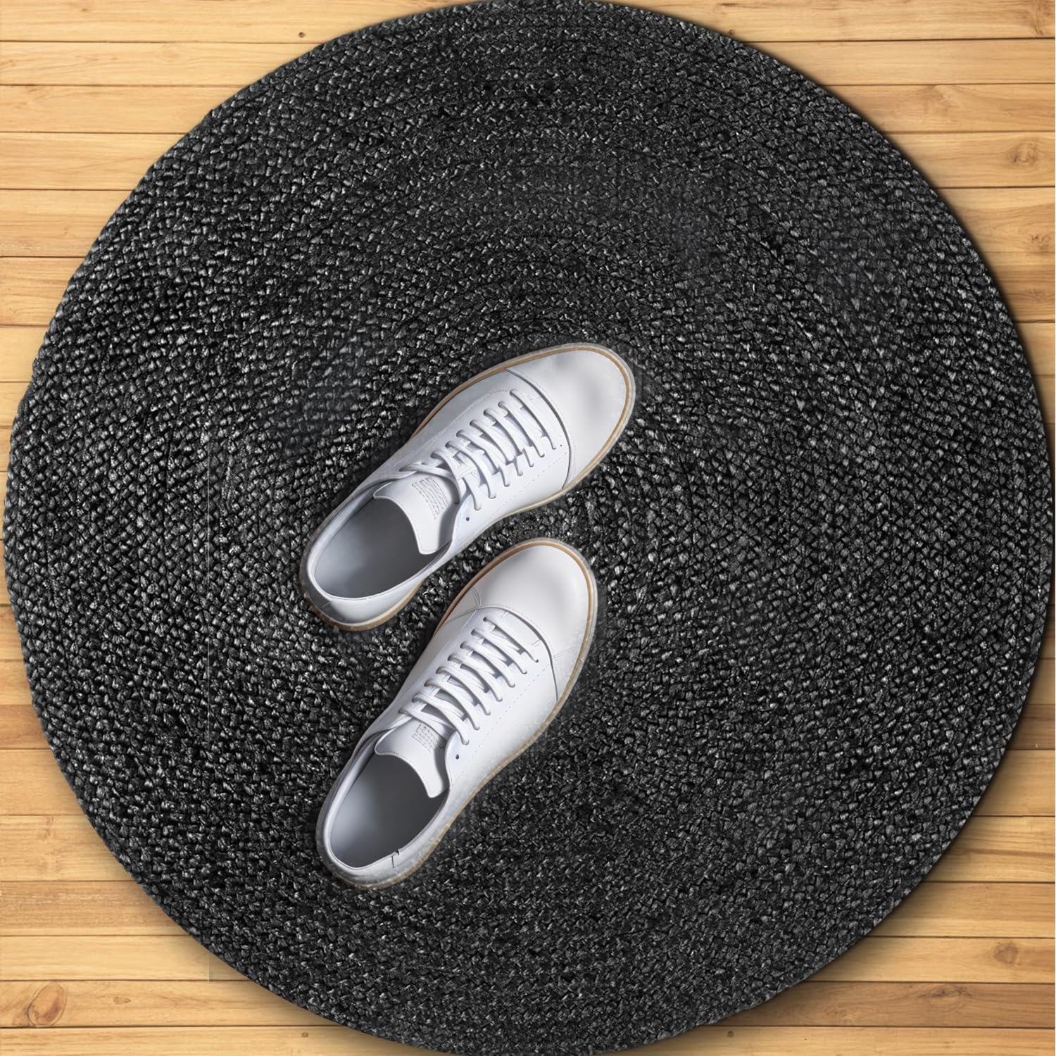 Skotor Living Round jute rug